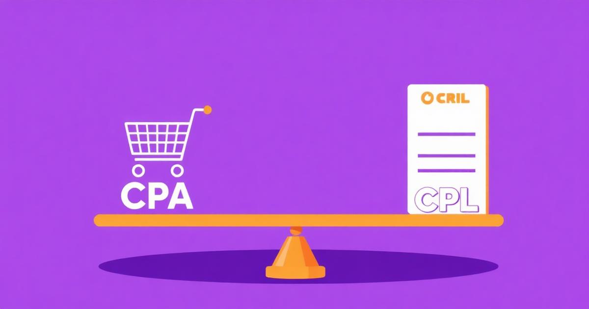 CPA vs CPL: diferencias, cuándo optimizar a cada uno y benchmarks 2026